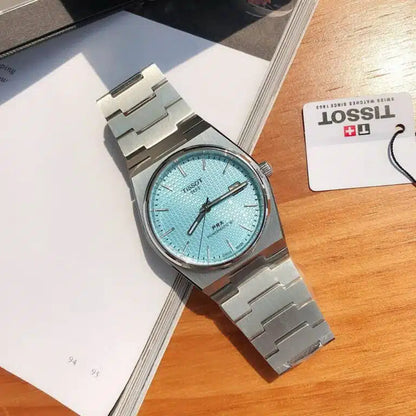 Tissot PRX Swiss Automatic Men Watch Baby Blue