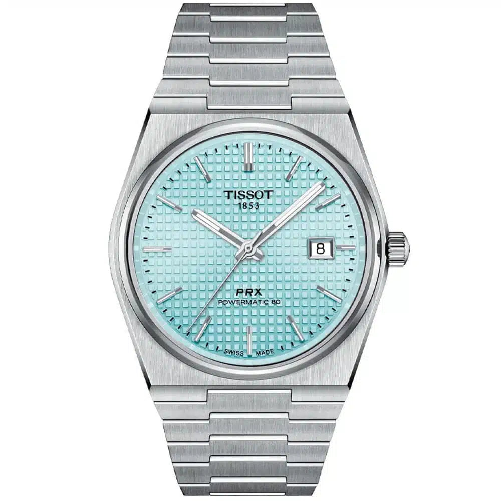 Tissot PRX Swiss Automatic Men Watch Baby Blue