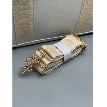 Tommy Hilfiger Beige Women Handbags Tote Bag