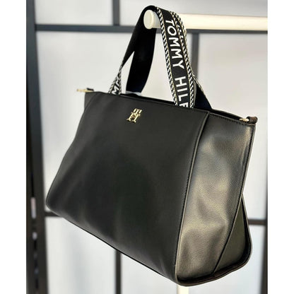 Tommy Hilfiger Black Women Handbags Aw0Aw14469 Bds