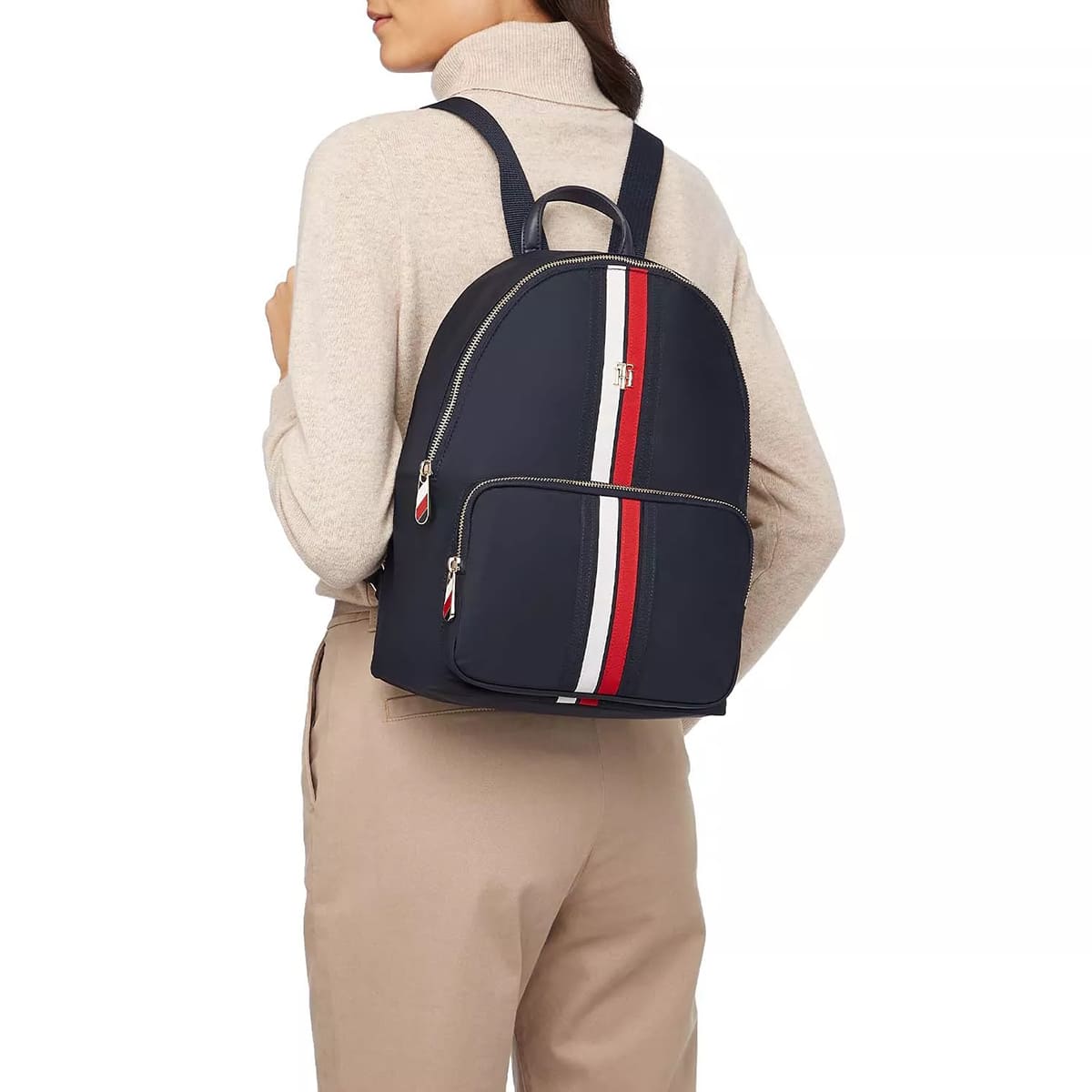 Tommy Hilfiger Blue Women Backbag Aw0Aw13170