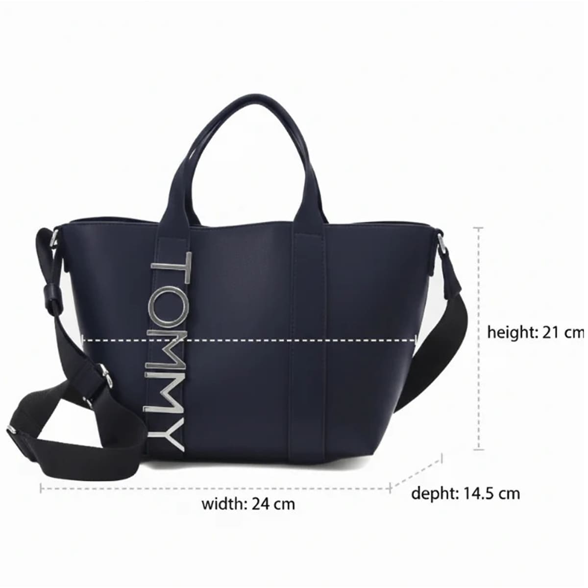 Tommy Hilfiger Navy Women Shoulder Handbag