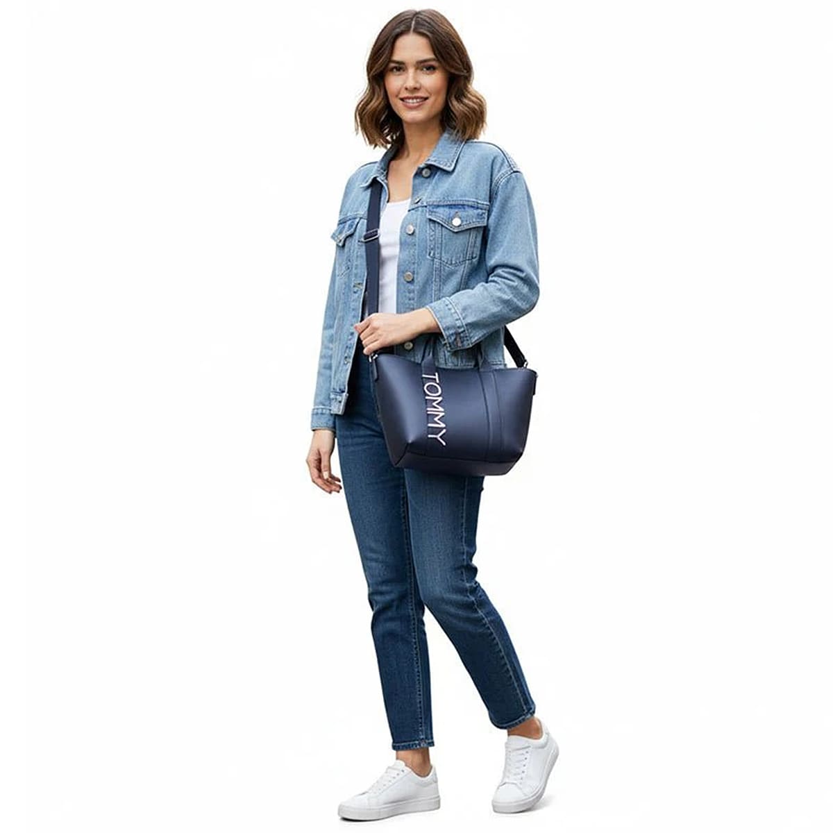 Tommy Hilfiger Navy Women Shoulder Handbag