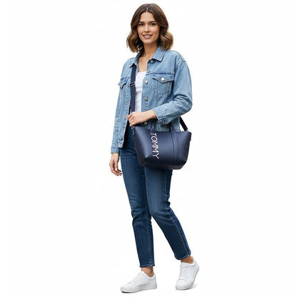 Tommy Hilfiger Navy Women Shoulder Handbag