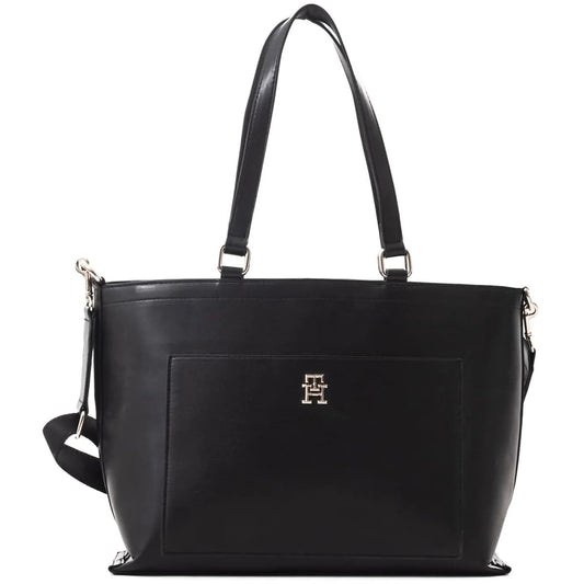Tommy Hilfiger Black Women Handbags Aw0Aw16002