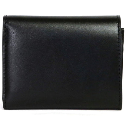 Tory Burch Black Leather Women’s Mini Wallet with Gold Logo
