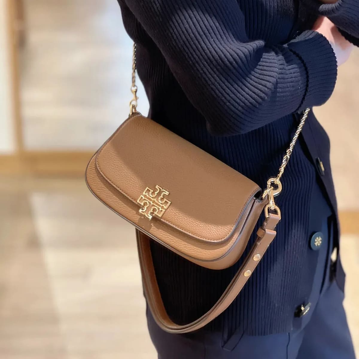 Tory Burch Brown Women Crossbody Bag 138772 Moose